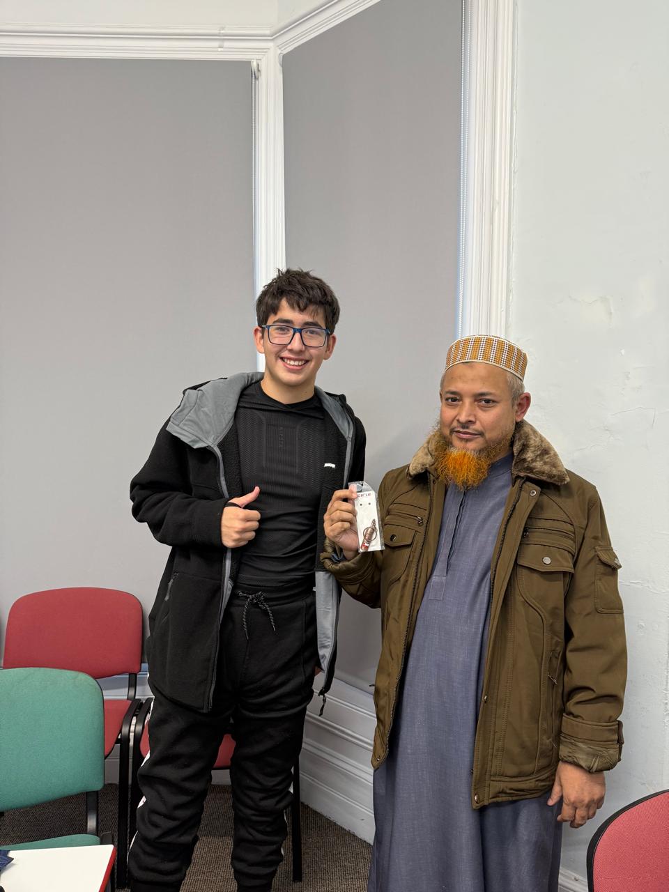With Benjamin Palms from Chile at St Giles Cambridge